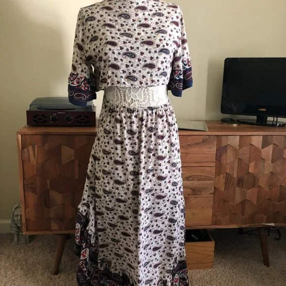 Cupshe Paisley High low Dress - Picture 2 of 8